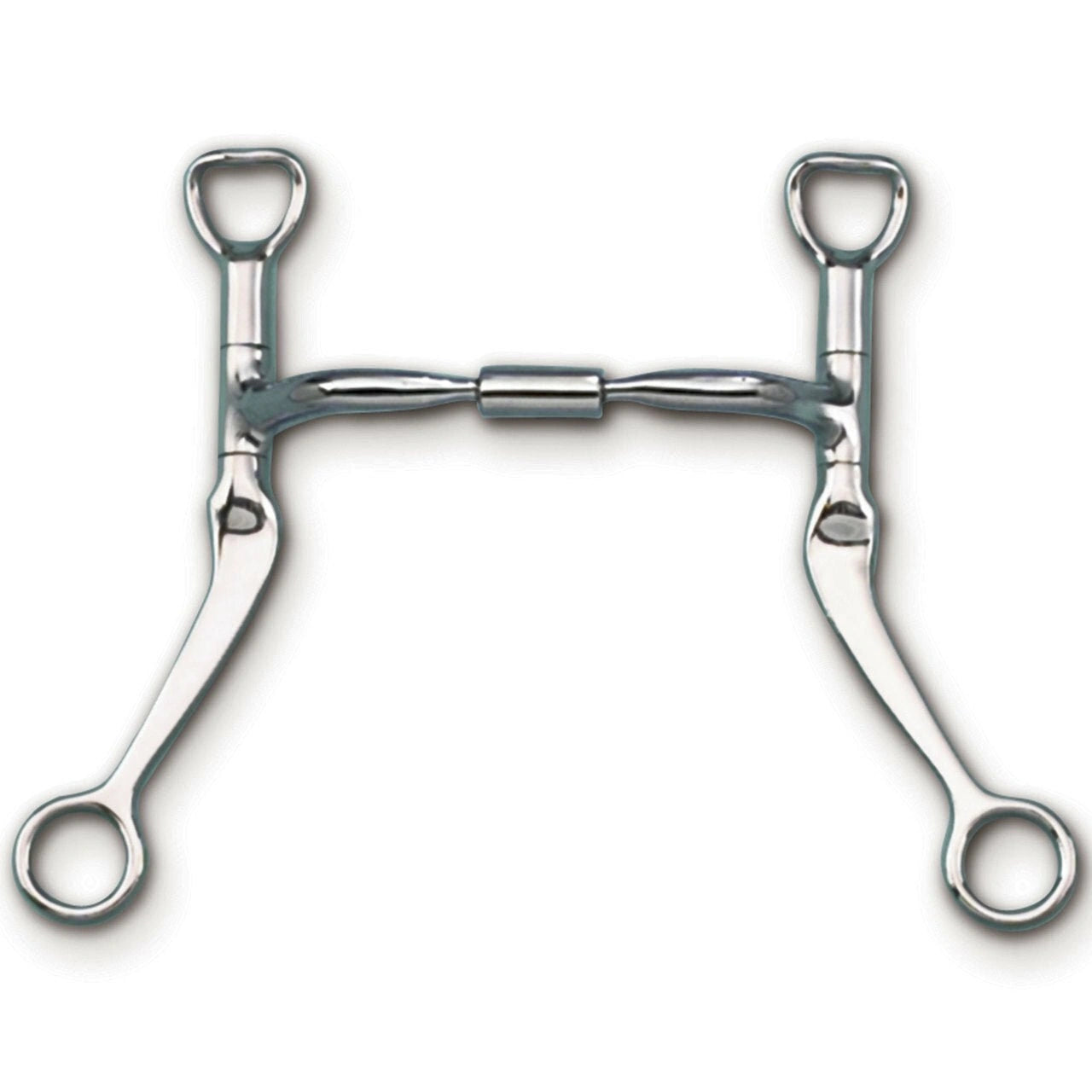 Myler Flat Shank With Sweet Iron Comfort Snaffle Wide Barrel 5 Inch Mouth Copper Inlay Mb 02 - Hooves and Paws