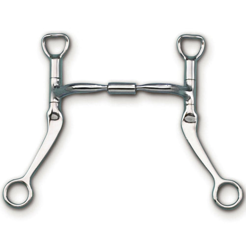 Myler Flat Shank With Sweet Iron Comfort Snaffle Wide Barrel 5 Inch Mouth Copper Inlay Mb 02 - Hooves and Paws
