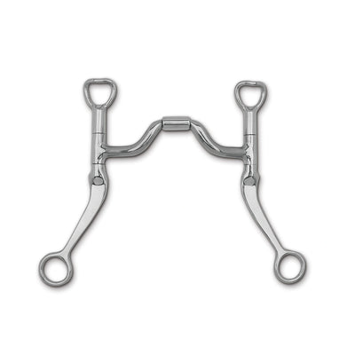 Myler Flat Shank With Sweet Iron Ported Barrel 5 1/2 Inch Mouth Curb Bit Mb 33 - Hooves and Paws