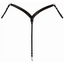 Weaver Leather Contoured Breast Collar, Black - Hooves and Paws