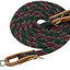 Weaver Leather Poly Roper Rein - 5/8" x 10' - Soft Poly Rope with Leather Water Loops and Scissor Snaps