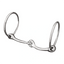 Weaver Leather 7" Jointed Team Bit - Nickel-Plated Malleable Iron Snaffle Mouth, 3" Rings