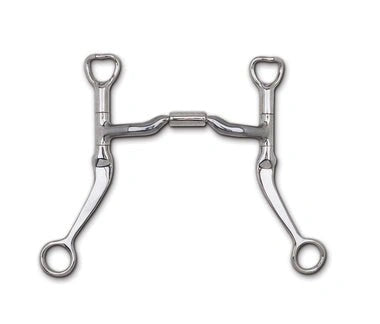 Myler Flat Shank With Sweet Iron Low Port Comfort Snaffle 5 1/2 Inch Mouth Copper Inlay Mb 04 - Hooves and Paws