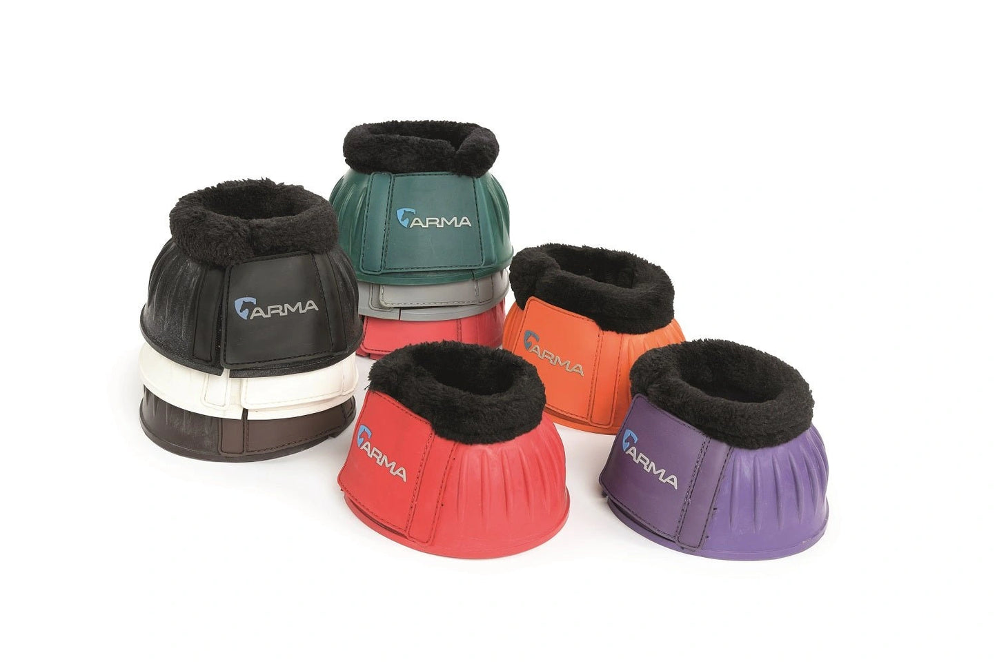 Shires Equestrian Equine Horse Arma Overreach Fleece Bell Boot 134F - Hooves and Paws