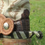 Classic Equine Silver Clover Spurs - 1-inch Band, 5-Point Rowel, Antique Silver with Copper Accents
