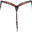 Professional's Choice Tomahawk Breast Collar - 1-3/4" Center Dee, 2-1/4" Contour, Basket Tooled Leather