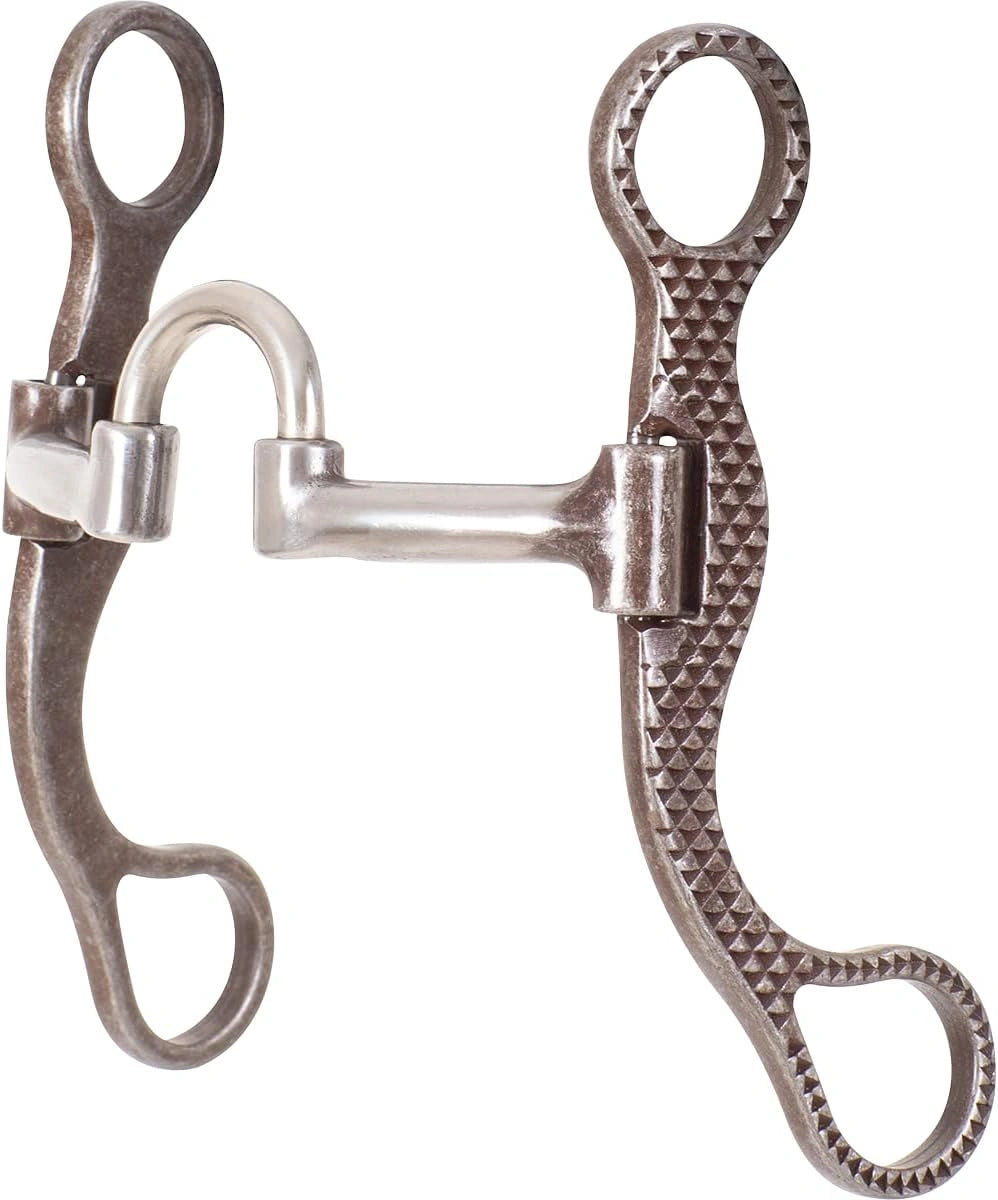 Classic Equine Rasp Performance Series Straight Shank Bit - 5 1/8" Mouth, Copper Inlays, 3-1/2" Shank