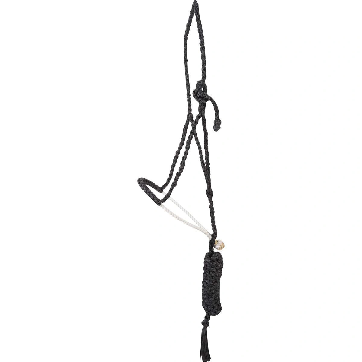 Martin Saddlery Rope Halter with 8ft Lead - Chocolate Brown