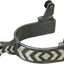 Weaver Leather Men's Western Spurs, Raw Steel with German Silver Chevron - 1-1/2" Shank, 1" Band, 8-Point Rowel
