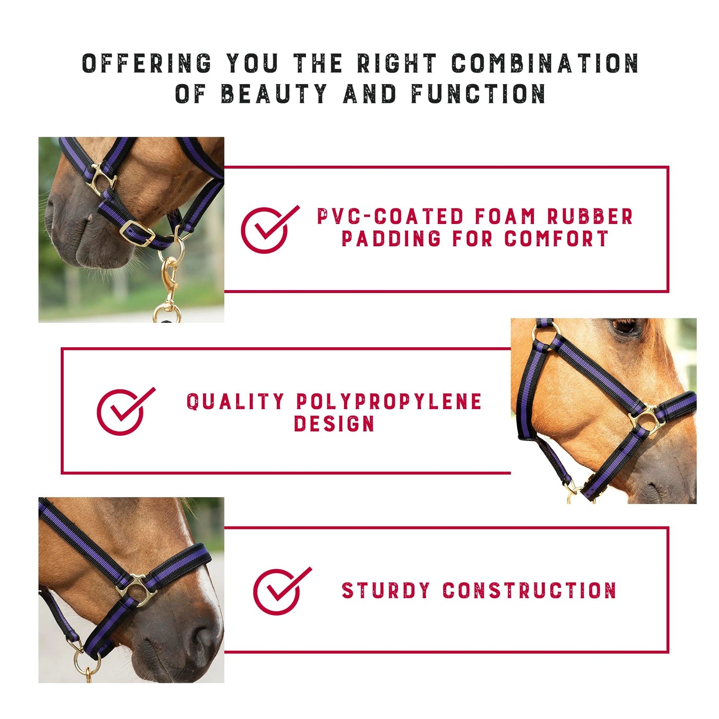 Weaver Leather Breakaway Halter - Padded Crown Safety Release