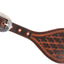 Martin Saddlery Tombstone Natural Leather Spur Straps - Twisted Wire Tooling - Adjustable Fit