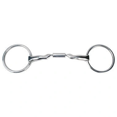 Myler Loose Ring Snaffle 5 Inch Mouth Copper Inlay Stainless Steel Mb 04 - 14mm - Hooves and Paws