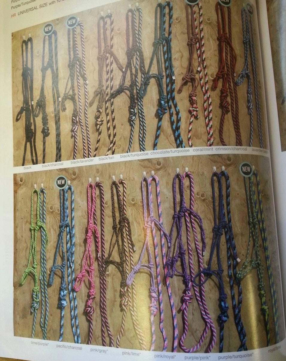 Professionals Choice Halter Rope with 10' Lead - Hooves and Paws