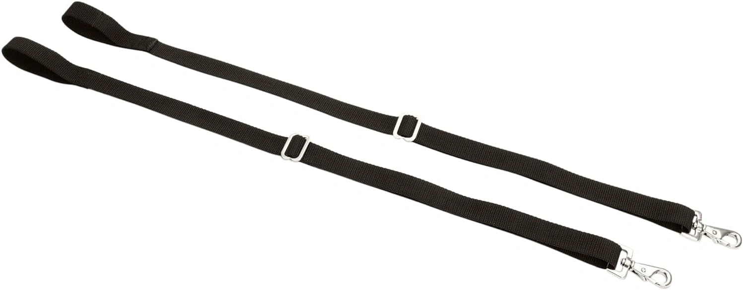 Shires Equestrian Horse Equine Elastic Leg Strap Black One Size 1319 - Hooves and Paws