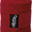 Weaver Leather Polo Leg Wraps - Red, 4 Pack - 4-1/2" Wide x 9' Long Fleece Horse Support Wraps