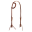 Weaver Leather 5/8'' Latigo 1 Ear Headstall, Brown - Hooves and Paws