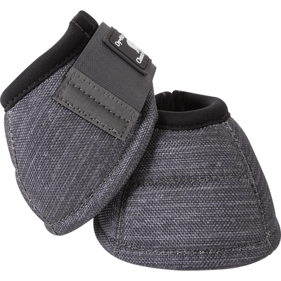 Classic Equine Dynohide 2520D No Turn Horse Overreach Bell Boots Charcoal Gray - Hooves and Paws