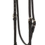 Weaver Leather Black Latigo Headstall - Doubled & Stitched with Water Tie Ends, Made in USA