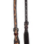 Professional's Choice Floral One-Ear Headstall | Natural Floral Over Black Leather | Available in One-Ear Engraved Silver Buckles or Stainless Steel Buckles