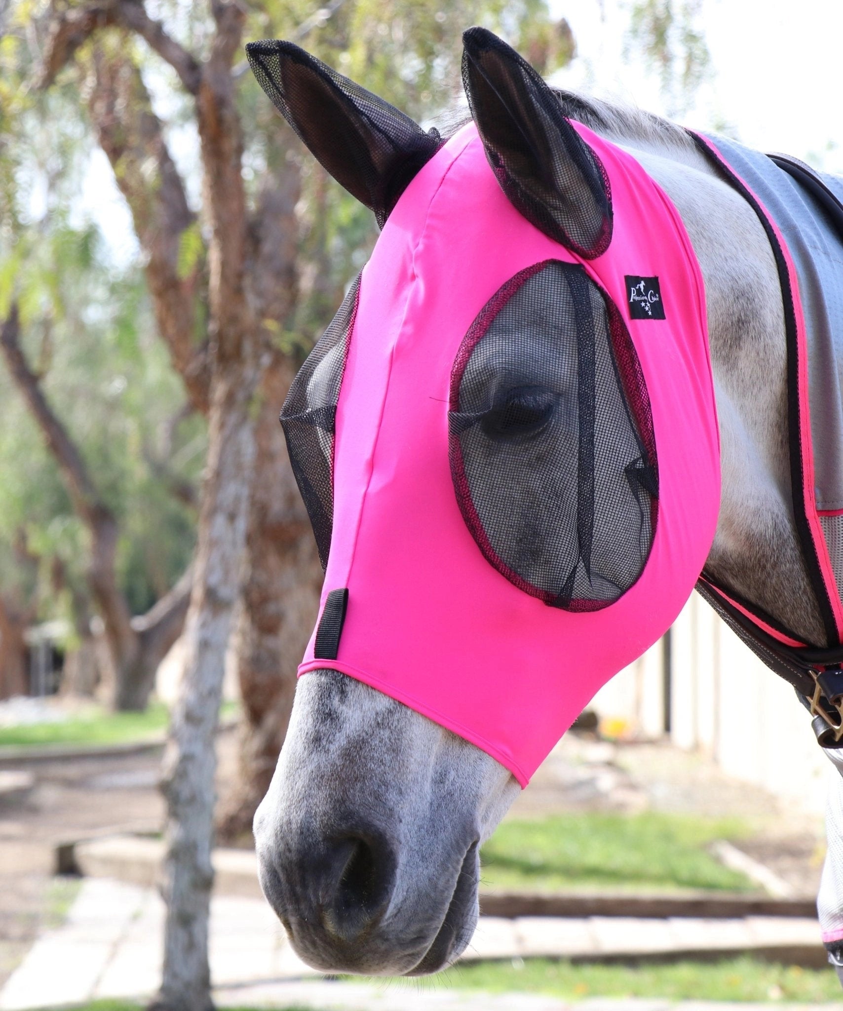Professional's Choice Comfort Fit Horse Lycra Fly Mask with Ears All Sizes - Hooves and Paws