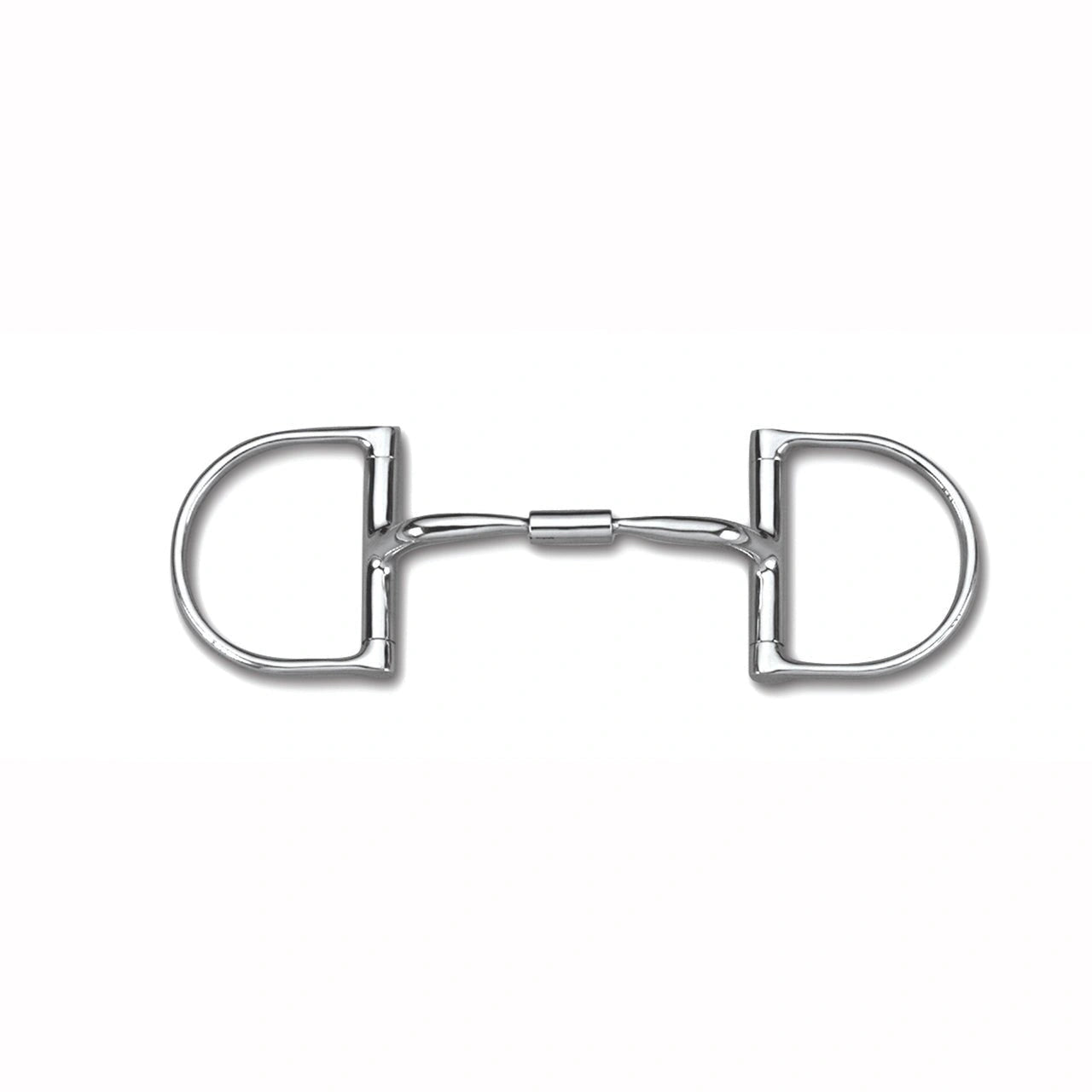 Myler Dee Without Hooks With Stainless Steel Comfort Snaffle Wide Barrel 4 3/4 Inch Mouth Copper Inlay Mb 02 - Hooves and Paws