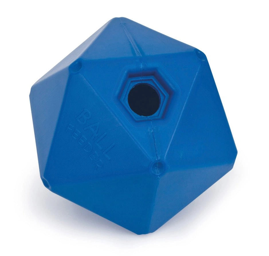 Shires Ball Feeder Horse Equine Stable Toy Treat Ball 9" - Hooves and Paws