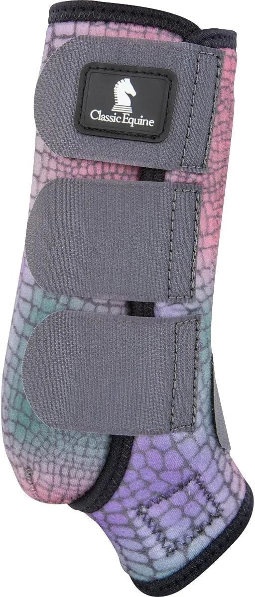 Classic Equine Classic Fit Gator 4-Pack Splint Boots - Neoprene Horse Leg Protection & Suspensory Sling Support