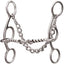 Professional's Choice Futurity 3-Piece Twisted Dog-Bone Short Action Gag Bit - 5.5" Sweet Iron, 5 3/4" Cheek
