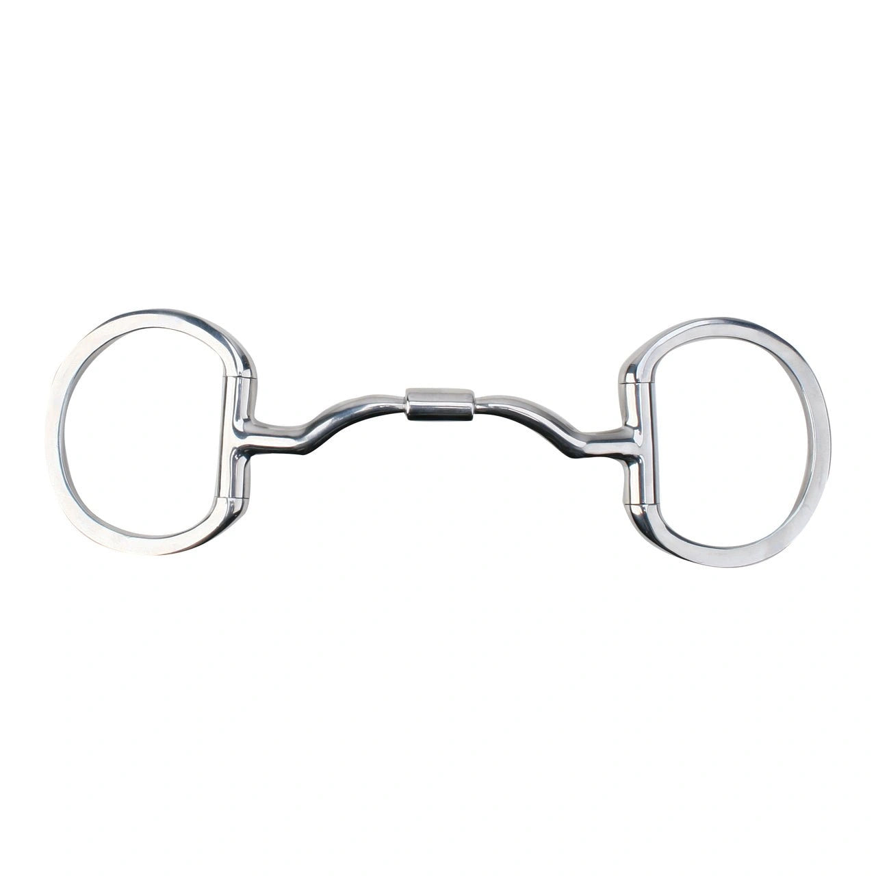 Myler Eggbutt Snaffle Without Hooks With Wide Ported Barrel 5 1/2 Inch Mouth Mb 33wl - Hooves and Paws