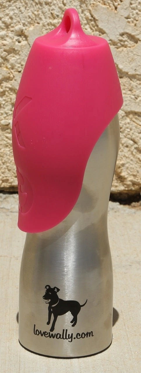 LoveWally Outdoor Adventure Gear 25oz Dog Water Bottle Travel Bowl - Hooves and Paws