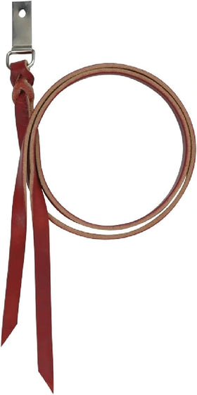 Cashel Premium Latigo Leather Saddle String with Attachment Dee Ring - 24-26" Length x 1/2" Width