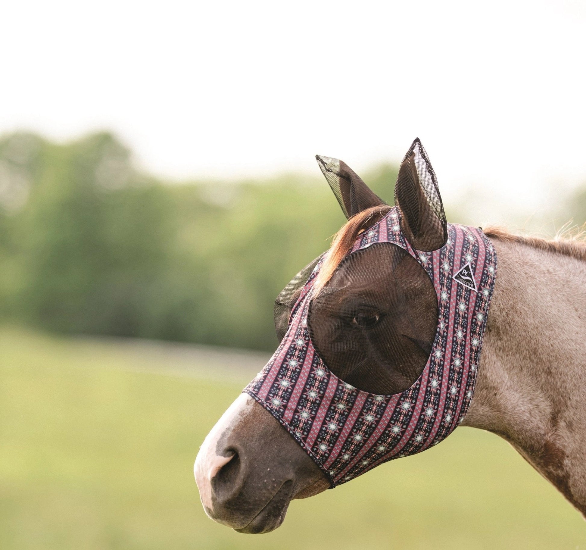 Professional's Choice Comfort Fit Horse Lycra Fly Mask with Ears All Sizes - Hooves and Paws