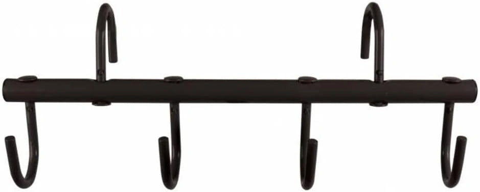 Professional's Choice Green 6-Hook Adjustable Metal Horse Tack Rack - Wall Mount Stable Organizer