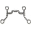 Myler Hbt Shank With Sweet Iron Medium Wide Port Comfort Tom Thumb Snaffle 5 Inch Mouth Copper Inlay Mb 05 - Hooves and Paws
