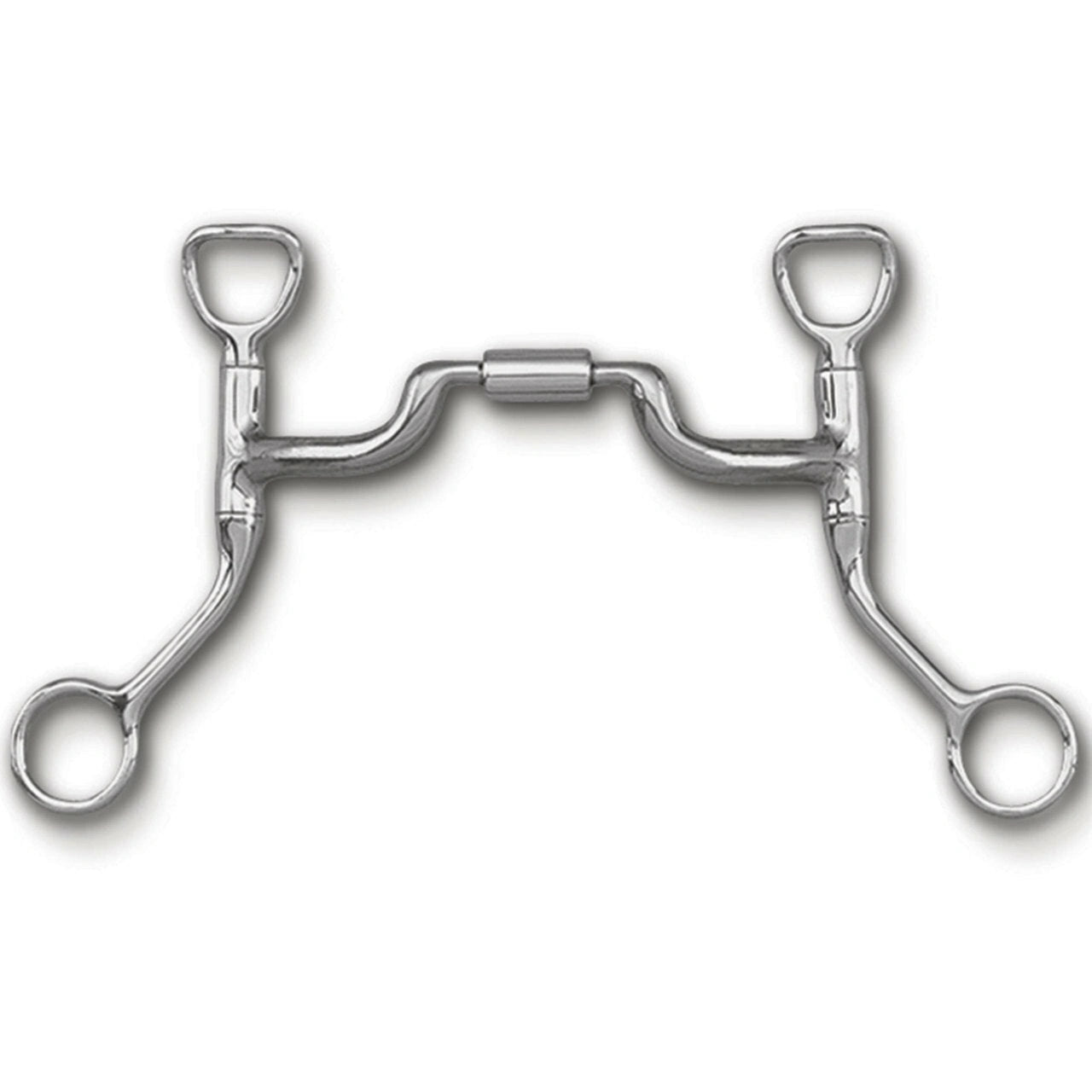 Myler Hbt Shank With Sweet Iron Medium Wide Port Comfort Tom Thumb Snaffle 5 Inch Mouth Copper Inlay Mb 05 - Hooves and Paws