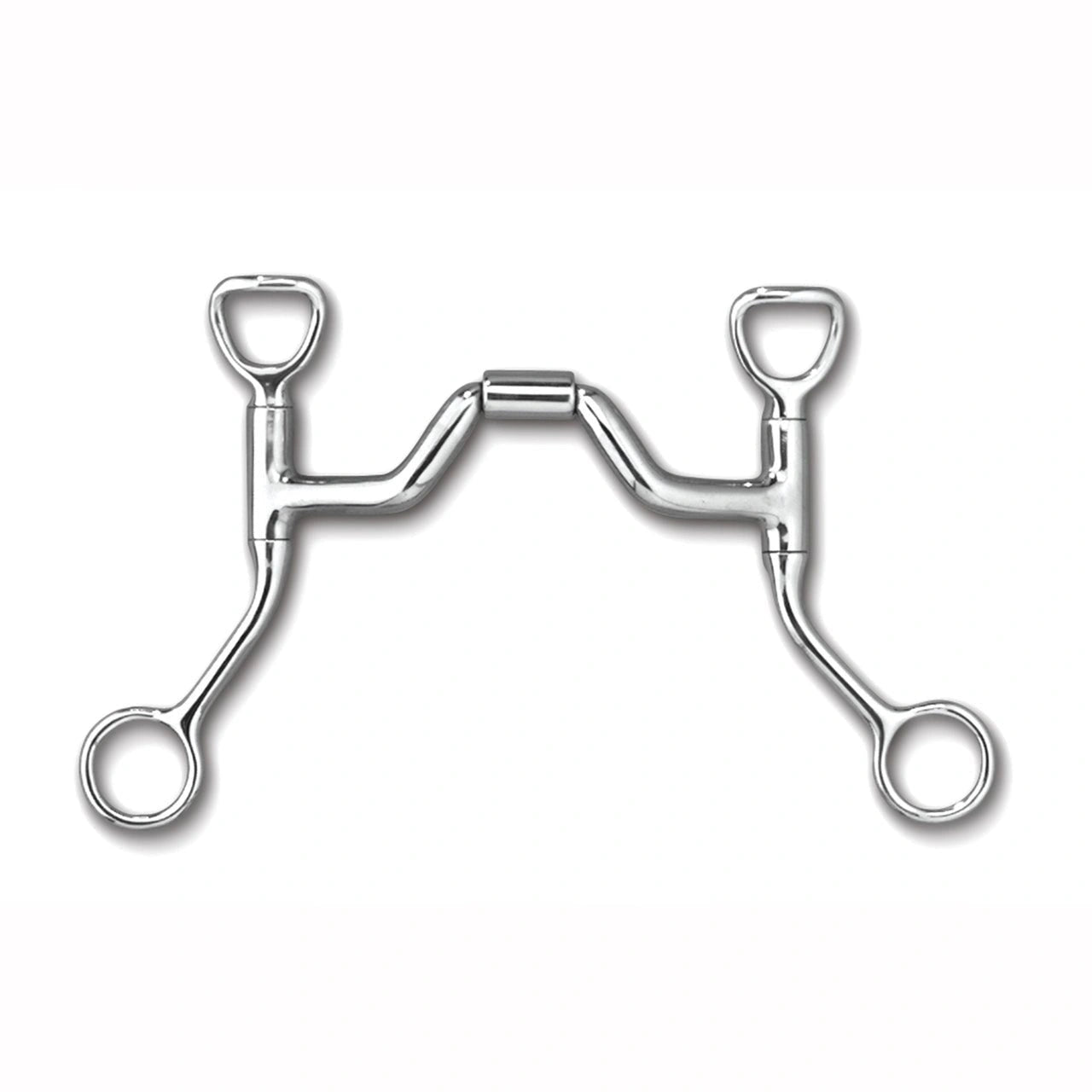 Myler Hbt Shank With Sweet Iron Ported Barrel Tom Thumb Snaffle 5 Inch Mouth Copper Inlay Mb 33 - Hooves and Paws