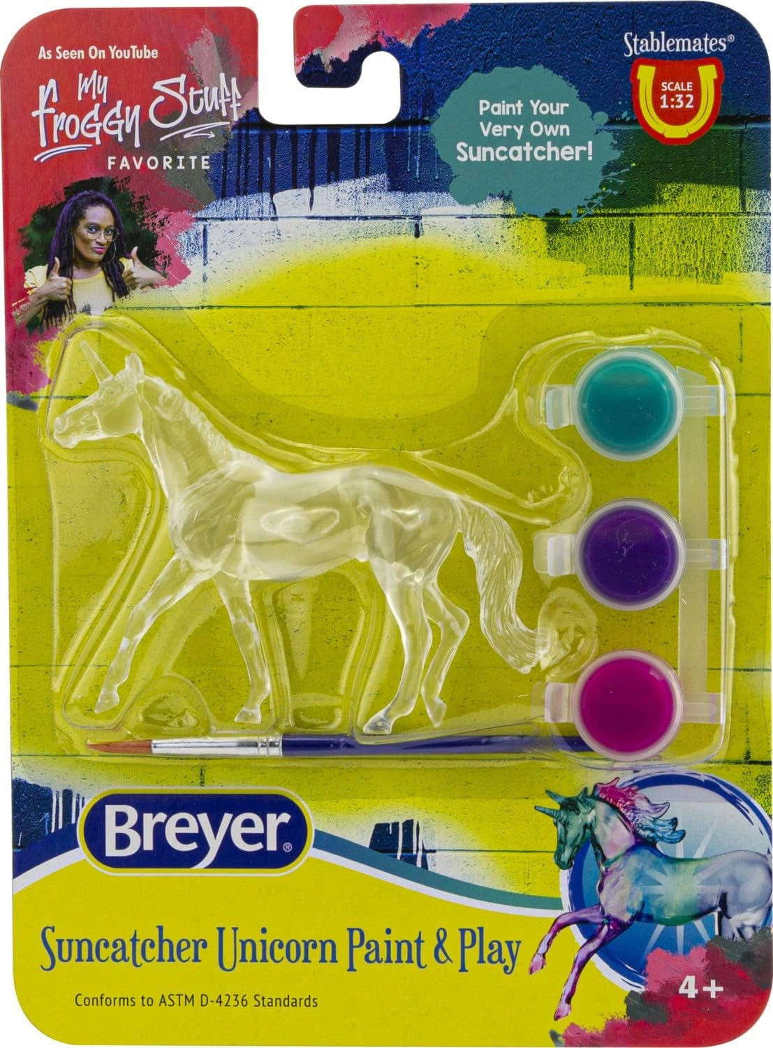 Breyer Horses Stablemates Unicorn Suncatcher Paint & Play Assorted Random 4231 - Hooves and Paws