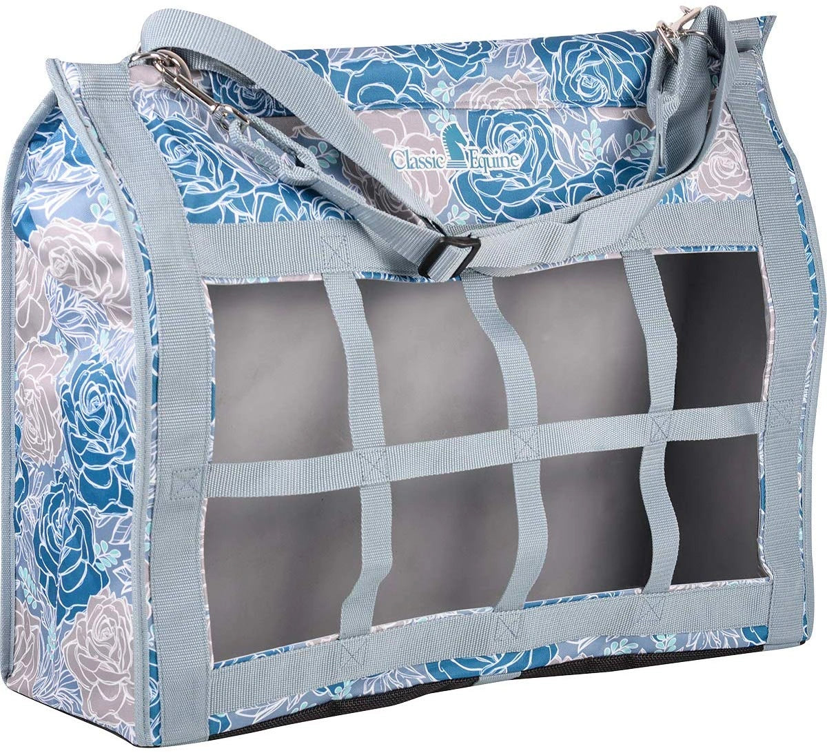 Classic Equine Western Horse Topload Hay Bag Heavy Duty Tote - Hooves and Paws