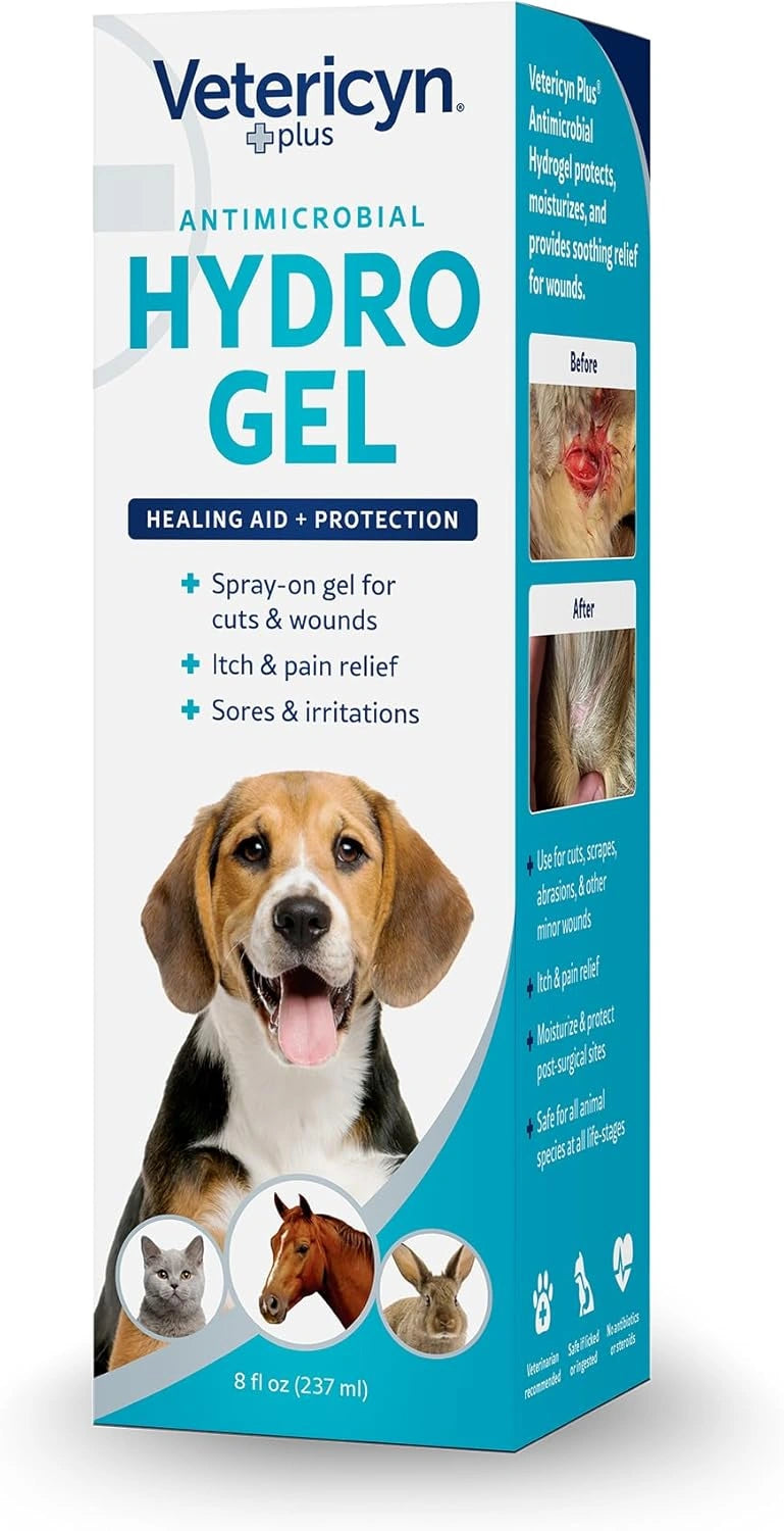 Vetericyn Plus All Animal Wound Care Hydrogel Spray - Non-Toxic Healing Aid for Dogs, Cats, and Horses