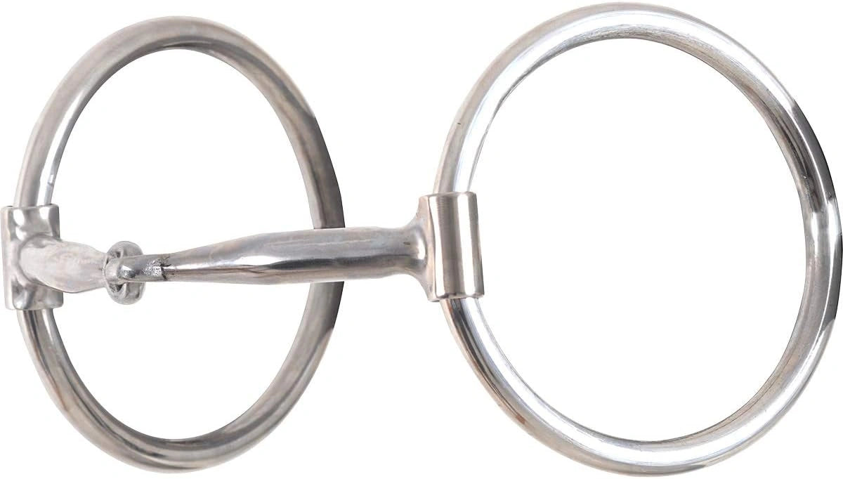 Classic Equine Bitlogic Snaffle O-Ring Training Horse Bit - 5" Mouth, 3/8" Diameter - Multiple Options