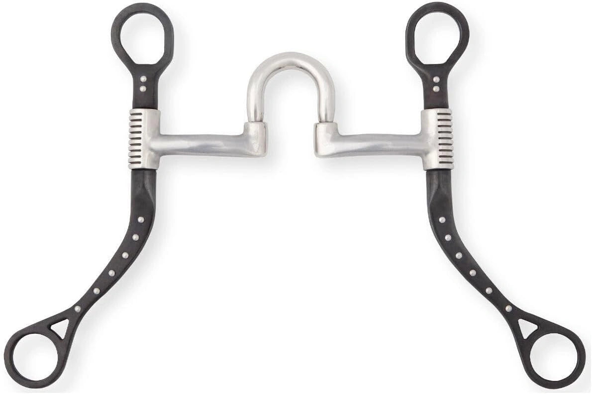 Myler Black MBB Flat Shank Correction Bit MB 27HP High Port - 5" Sweet Iron, Level 2-3