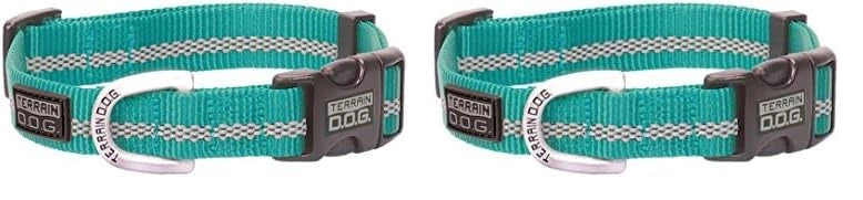 Weaver Leather Terrain D.O.G. Reflective Snap - n - Go Collar - Hooves and Paws
