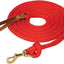 Weaver Leather Poly Cowboy Red Lead with Brass Swivel Snap and Leather Popper - 5/8" x 10'
