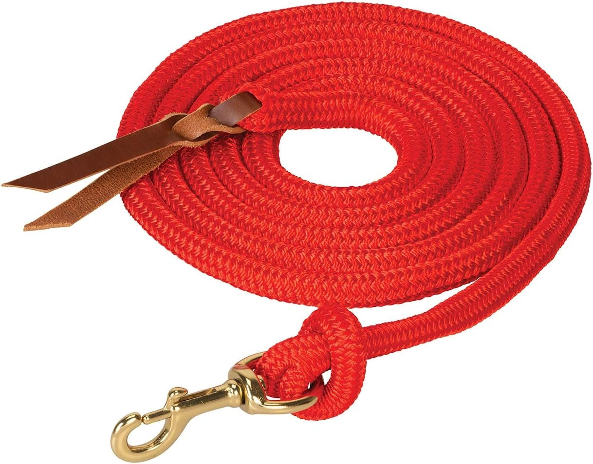 Weaver Leather Poly Cowboy Red Lead with Snap, 5/8" x 10' (Sell out)