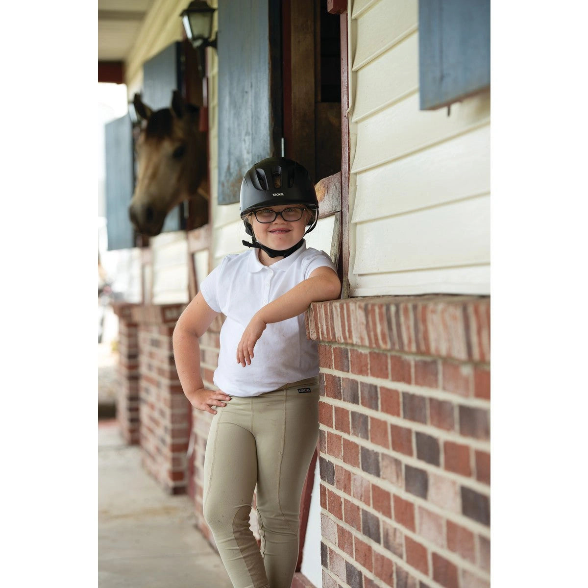 Troxel Sport 2.0 Horse Riding Western Helmet Low Profile Colors - Black or White - Hooves and Paws