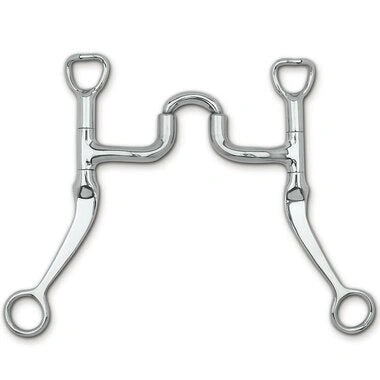 Myler Flat Shank With Sweet Iron Correctional 5 Inch Mouth Curb Bit Mb 47 - Hooves and Paws