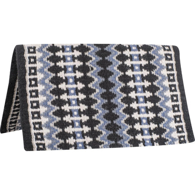 Classic Equine Western Show Saddle Blanket - Coffee Blue - USA Made