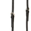 Weaver Leather Black Latigo Headstall - Doubled & Stitched with Water Tie Ends, Made in USA
