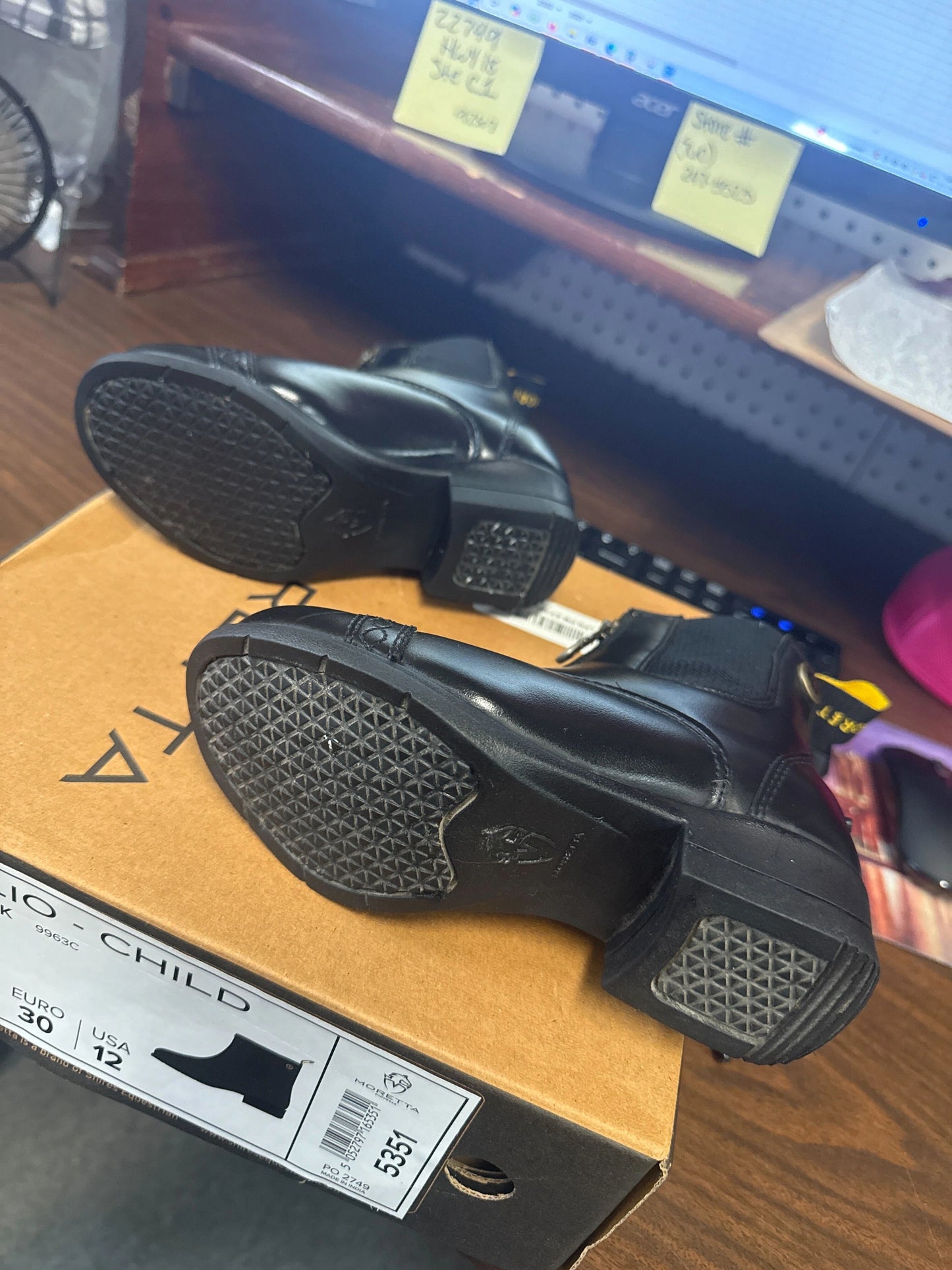 Shires Moretta Clio Plus Paddock Boots - Black, Gently Used