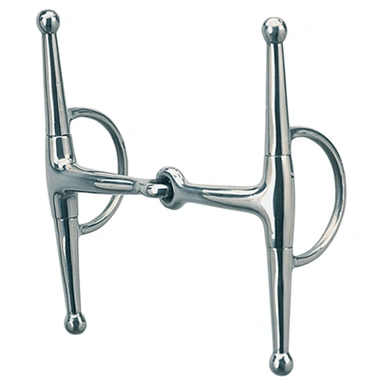 Weaver Leather Bit,Stainless Steel 5'' Egg Snaffle, Full Cheeks - Hooves and Paws